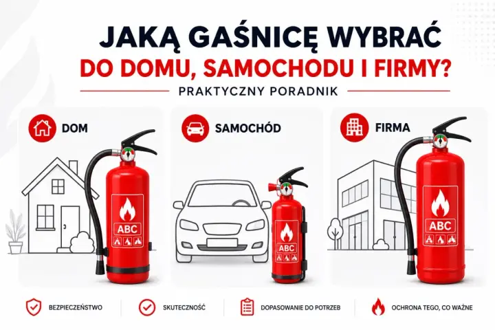 Rodzaje gaśnic: dom, samochód, firma. Poradnik wyboru gaśnicy do domu, samochodu i firmy.