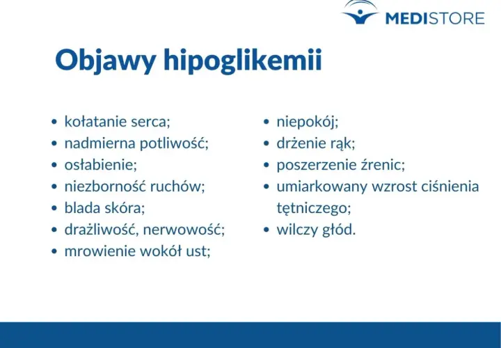 Objawy hipoglikemii: kołatanie serca, potliwość, osłabienie, drżenie rąk, wilczy głód. To sygnały, że masz niski poziom cukru.