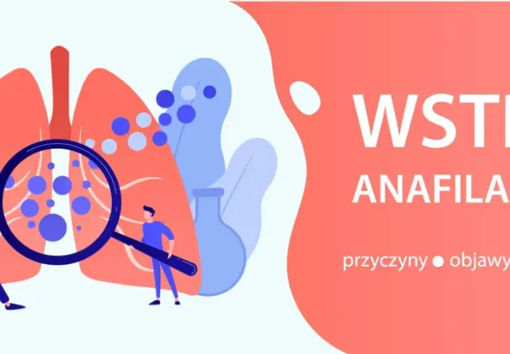 Ilustracja przedstawia osoby badające płuca pod kątem objawów wstrząsu anafilaktycznego.