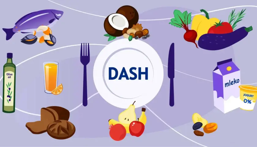 Dieta DASH to klucz do zdrowia. Dowiedz się, jak obniżyć ciśnienie w 5 minut, jedząc ryby, owoce, warzywa i produkty mleczne.