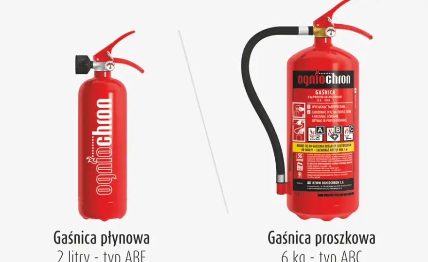 Co można gasić gaśnicą proszkową? Sprawdź, jakie pożary są bezpieczne