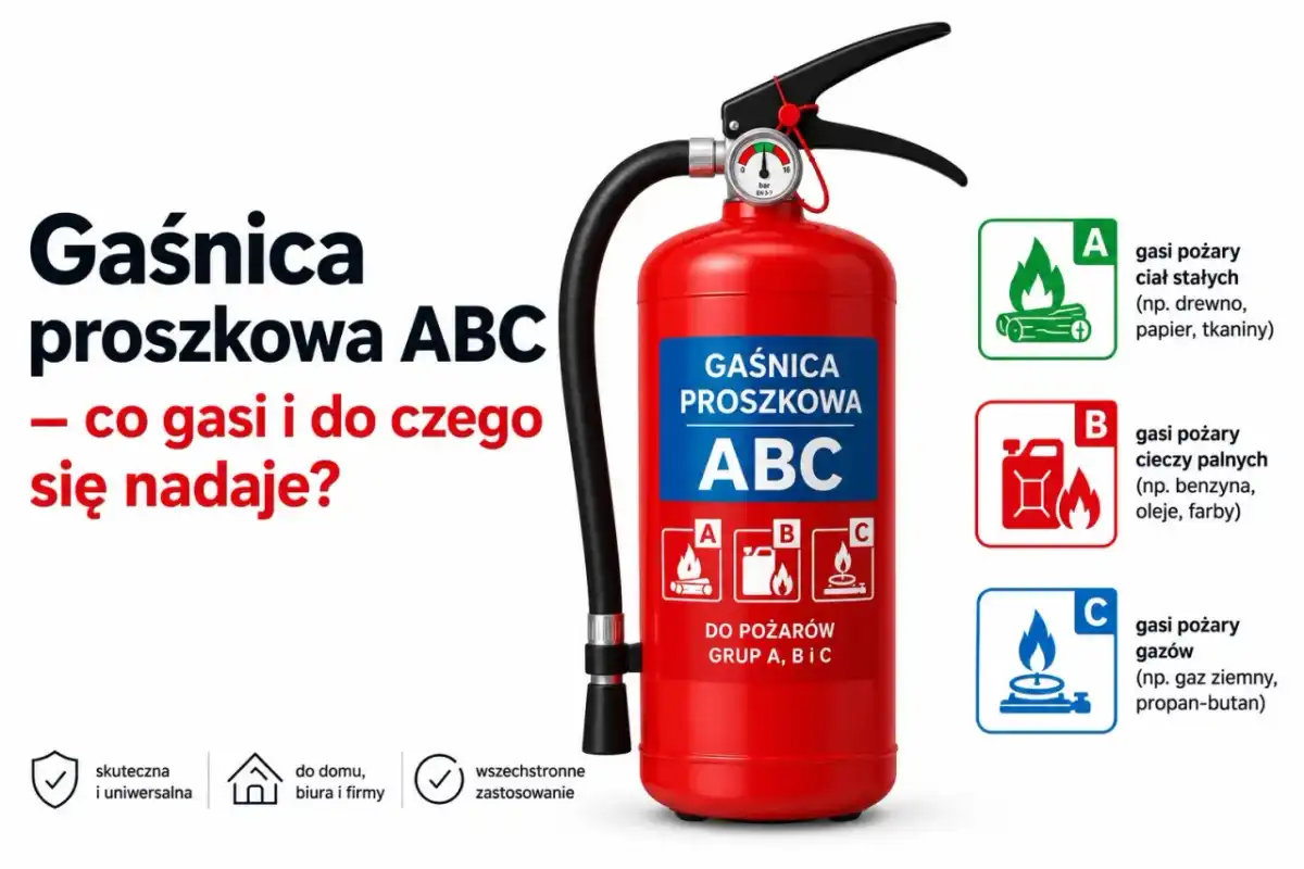 Gaśnica ABC - co oznacza i kiedy nie wystarczy?