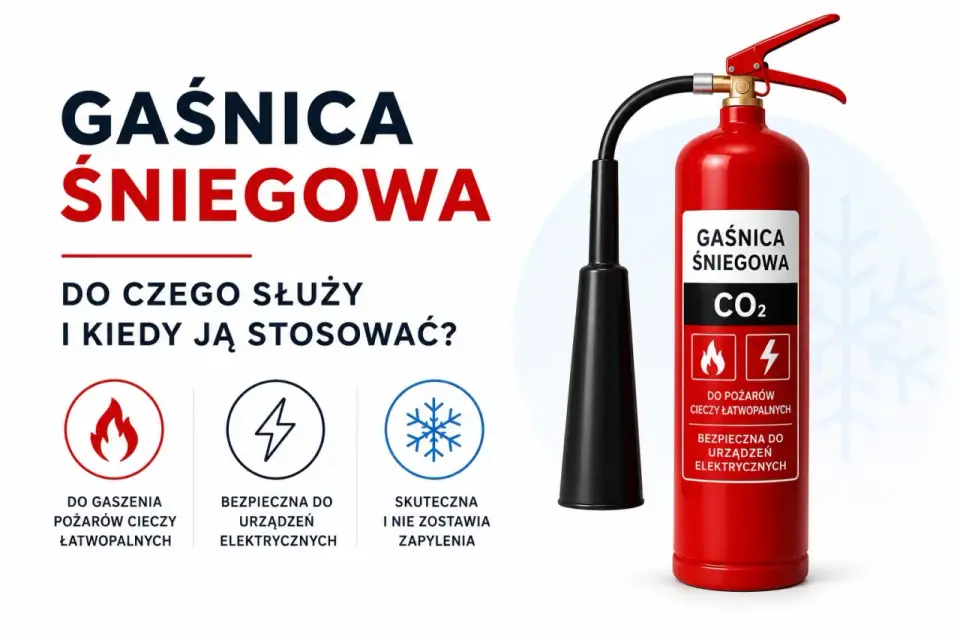 Gaśnica śniegowa CO2 - kiedy jej używać, a kiedy nie?